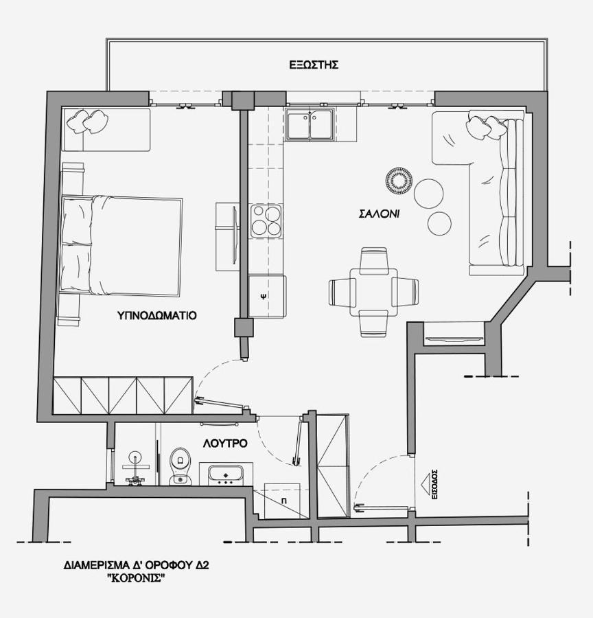 La Larissa Luxury Apartments Koronis Екстериор снимка